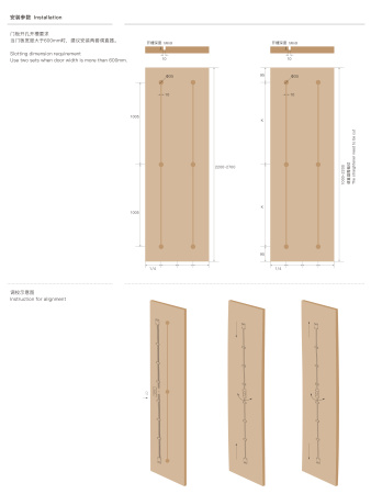 Скрытый выпрямитель дверных панелей Т205